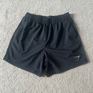 Gymshark Men’s Black Shorts 7inch Inseam Size Medium